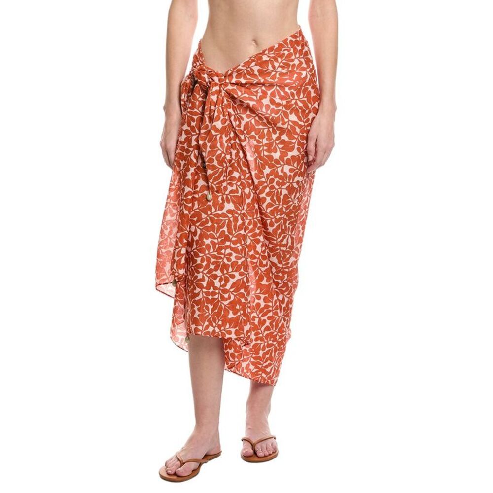 Echo Womens Climbing Vines Pareo Wrap, Red